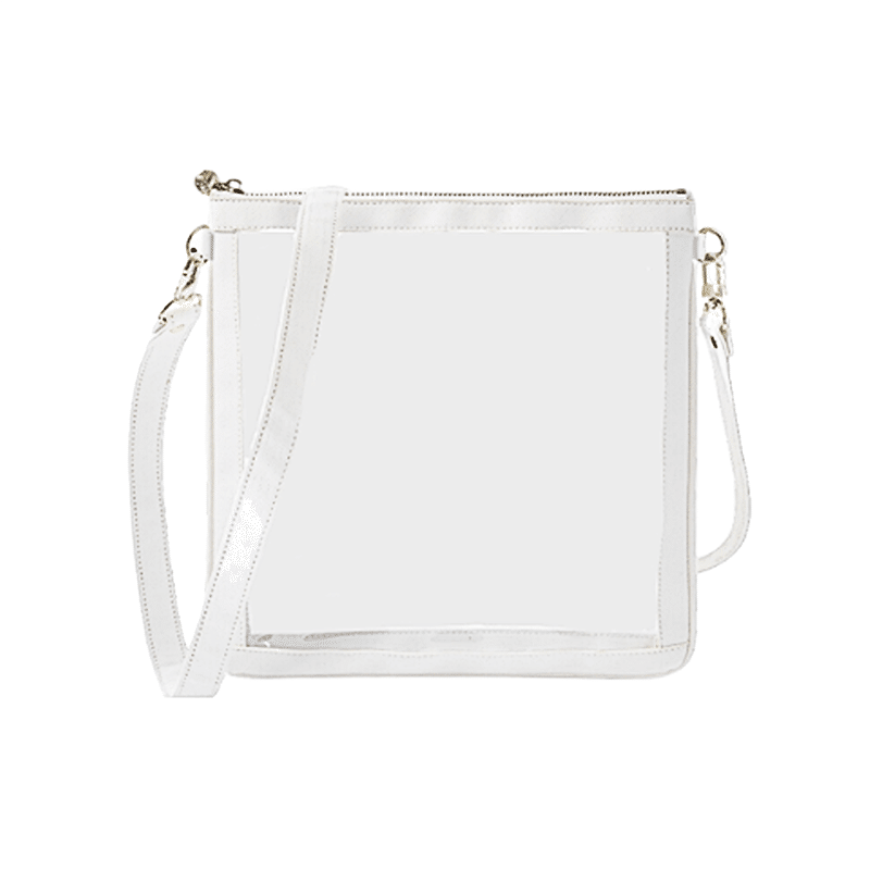 #6 With A Strap Double Nudie White Crossbody