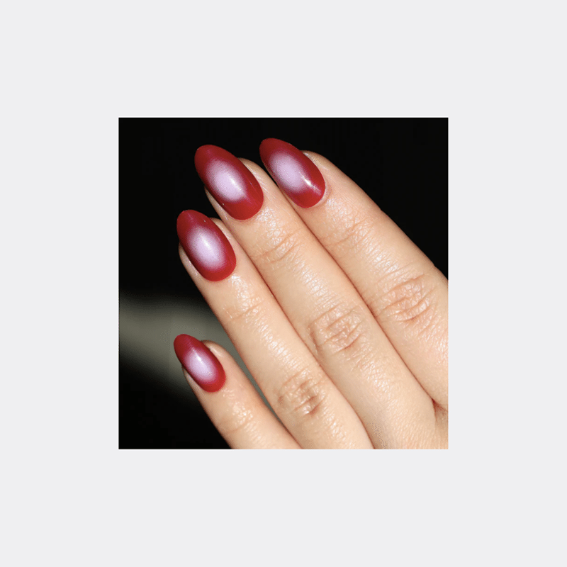 Burgundy Aura Nails Press On Nails