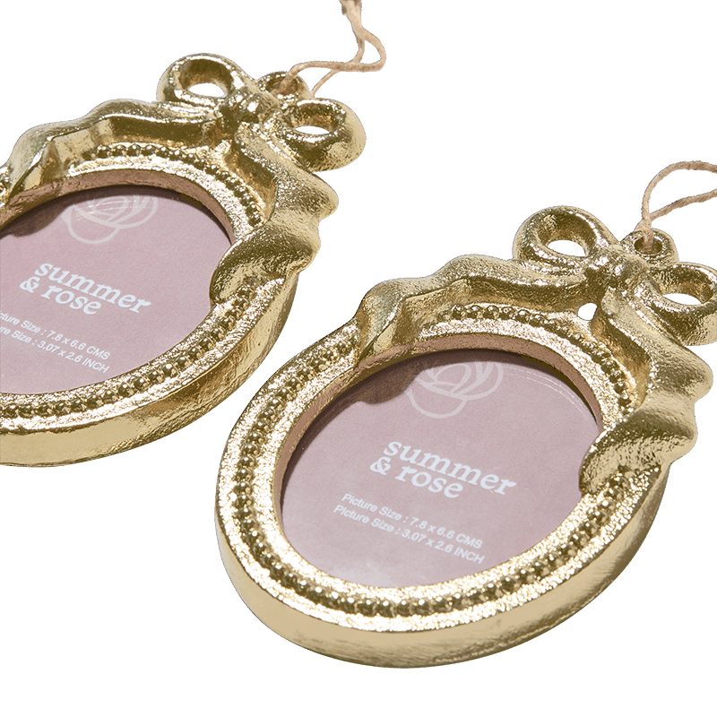Ornament Picture Frame - Small Oval Shape (set of 2)