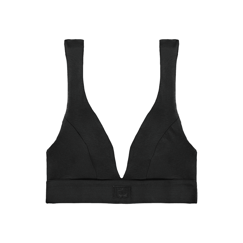 Cotton Stretch Triangle Bralette