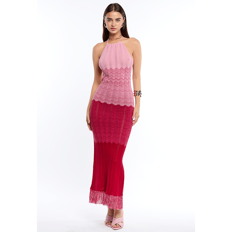 Cornelia Red Degrade Dress