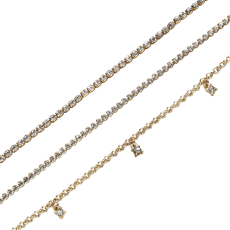 Tennis Prelayered Necklace