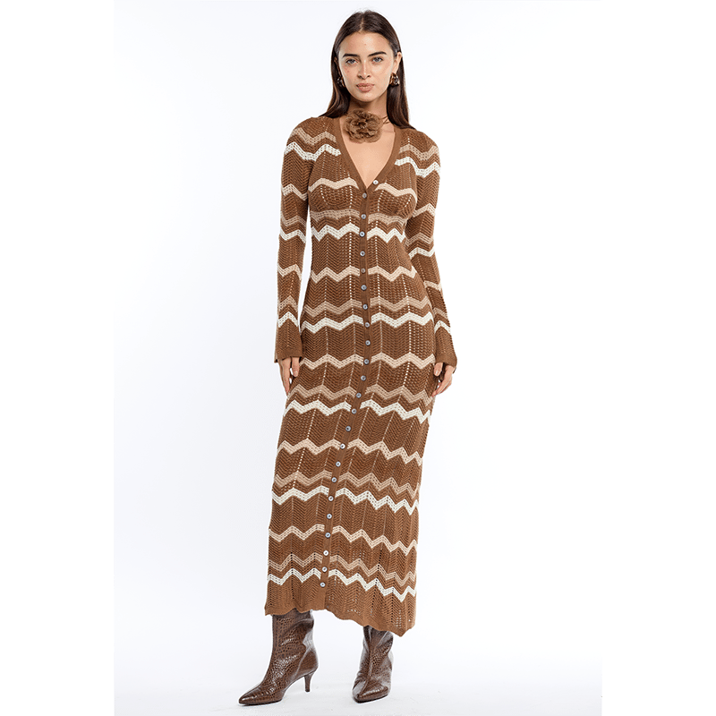 Gretta Brown Dress