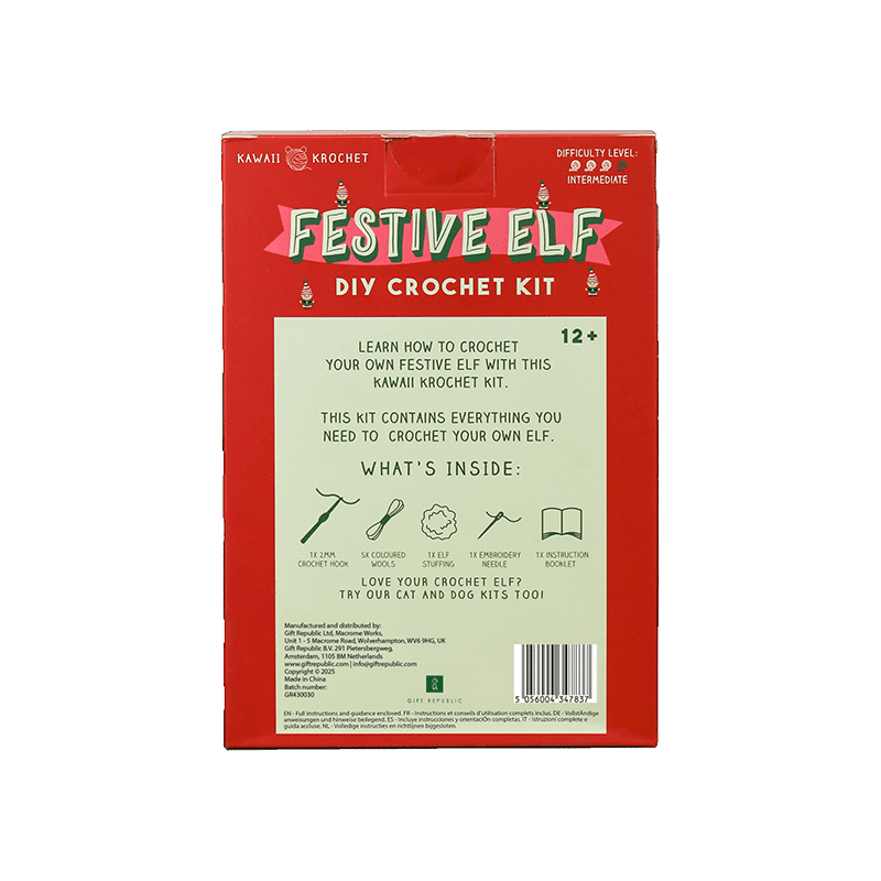 Festive Elf Crochet DIY Kit