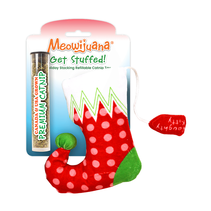 Get Stuffed Stocking Refillable Cat Toy