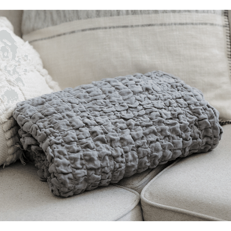 50" x 70" Cotton Scrunchie Throw