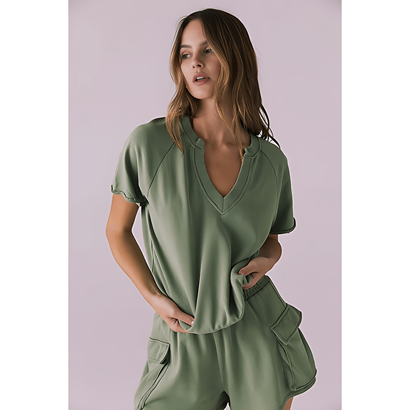 French Cotton Terry Cheyenne Pullover