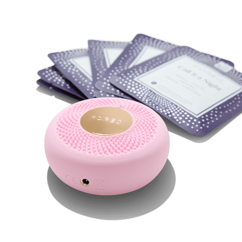 UFO Mini in Pearl Pink + Box of 7 Call it a Night Sheet Masks 