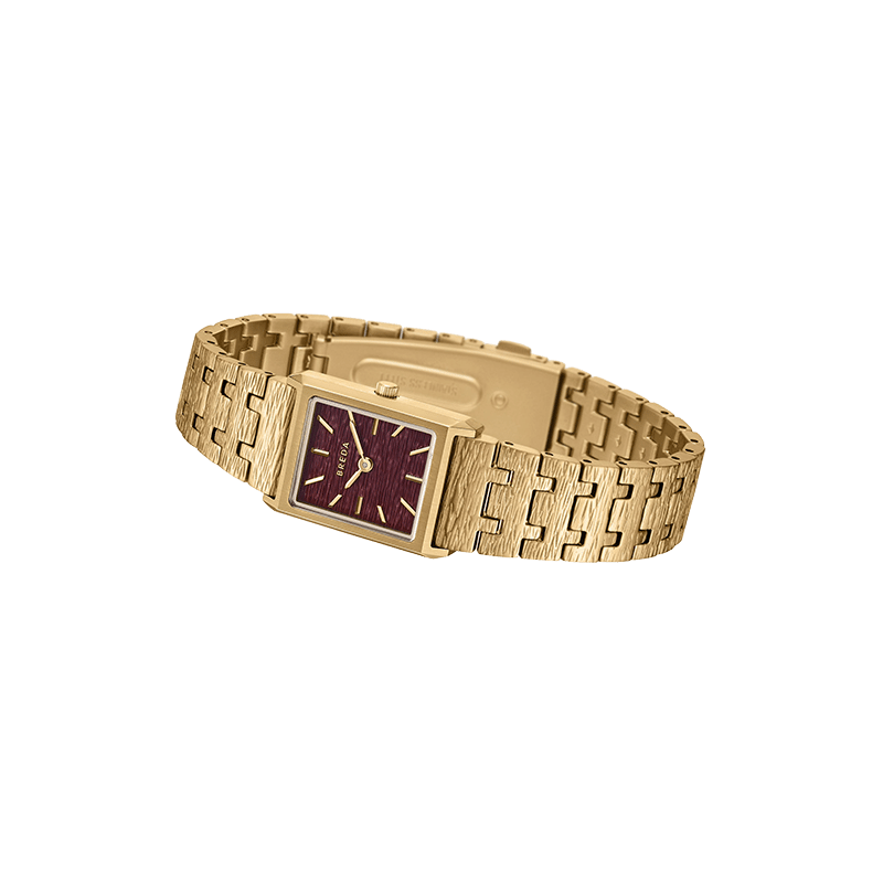 BREDA 'Virgil Revival' Gold and Metal Bracelet Watch