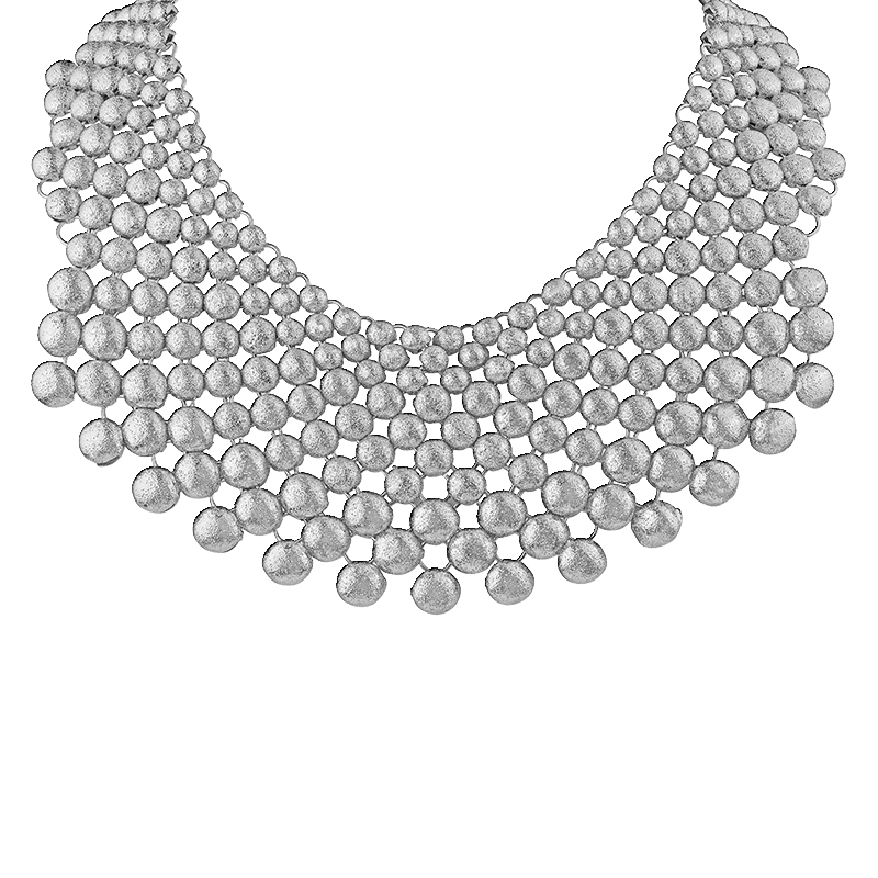 Gold Ball Xl Glam Bib Necklace