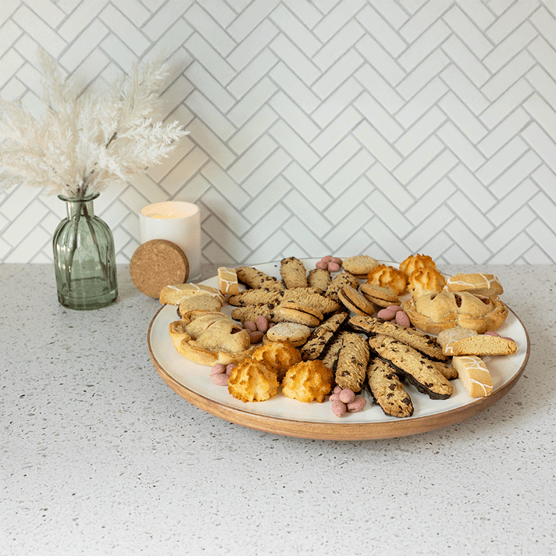 Wood + White Collection Acacia Wood 16" Lazy Susan