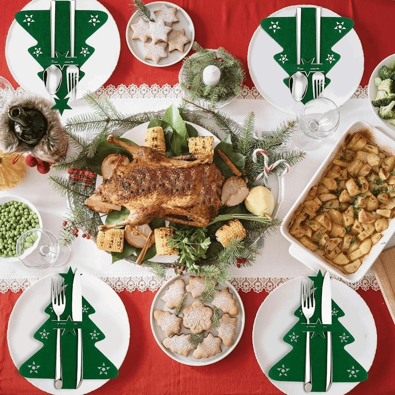 Holiday Felt Tableware Mats (6 Pack)