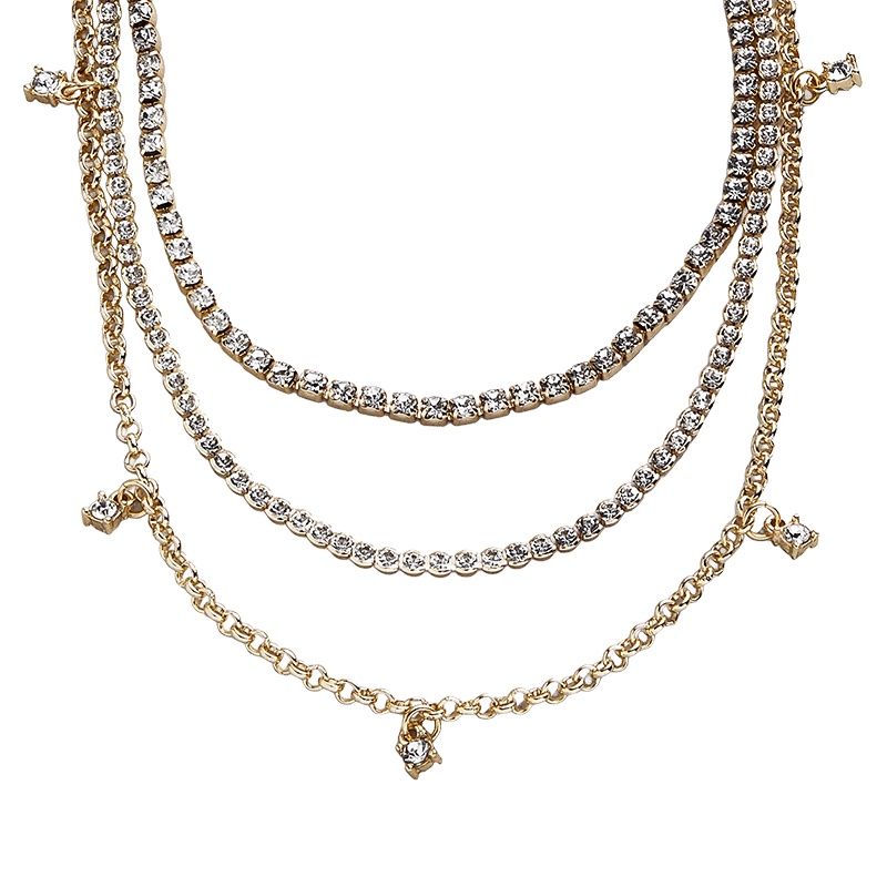 Tennis Prelayered Necklace