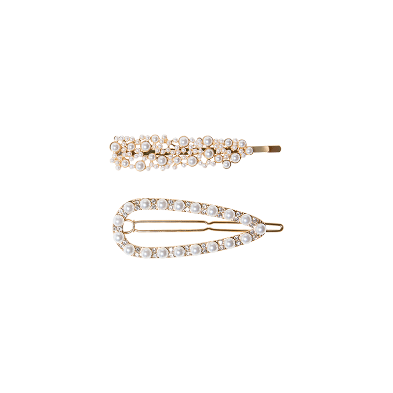 Pearl Hair Clips - Set of 2