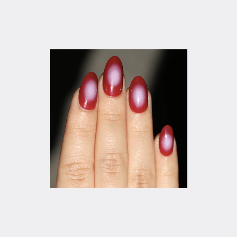 Burgundy Aura Nails Press On Nails