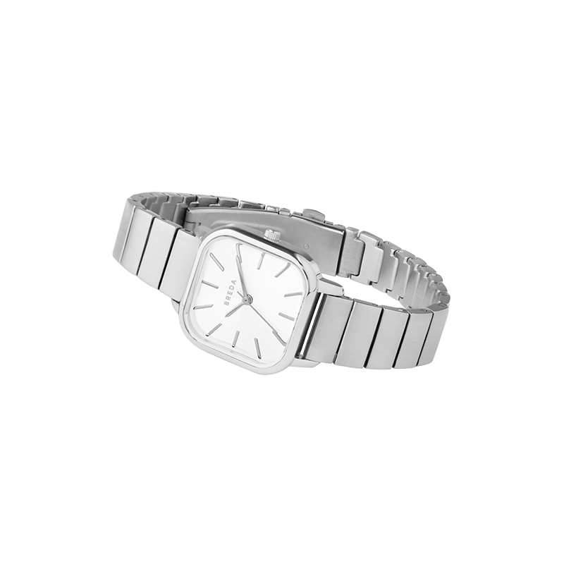 BREDA 'Esther' Silver and Metal Bracelet Watch