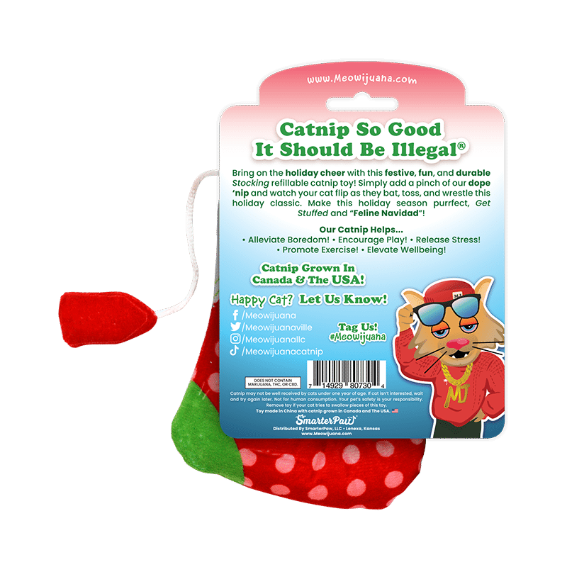 Get Stuffed Stocking Refillable Cat Toy