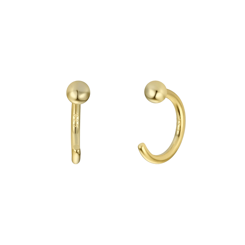 Huggies Gold Sphere Earrings