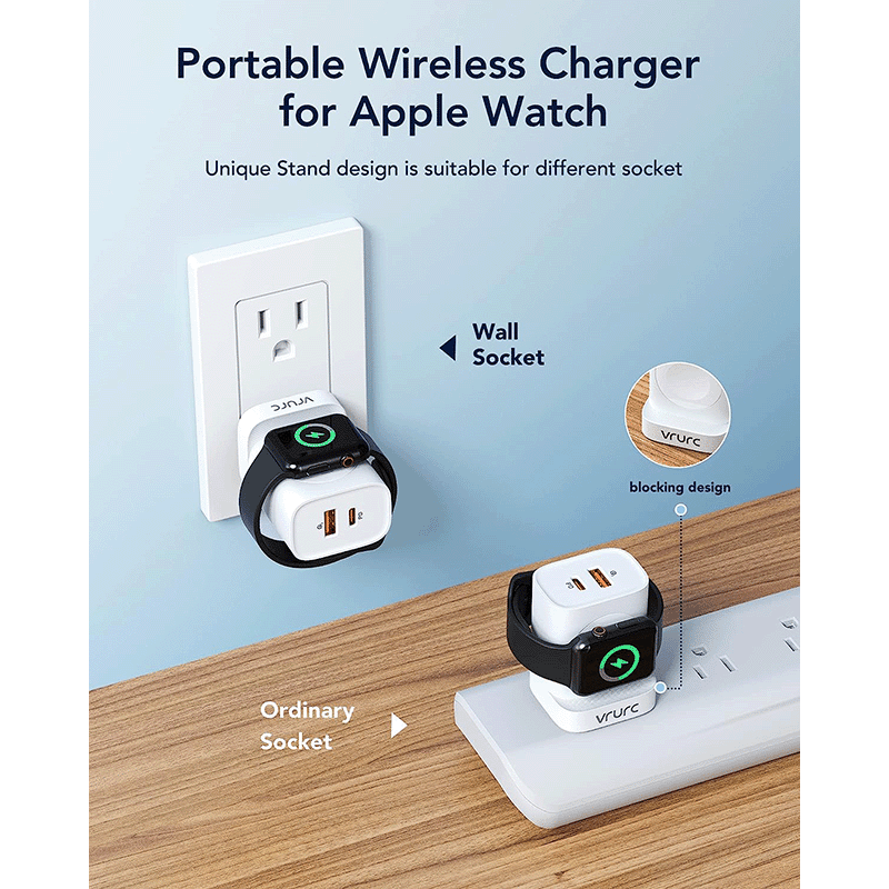 Wireless Charging Stand with Watch Charger
