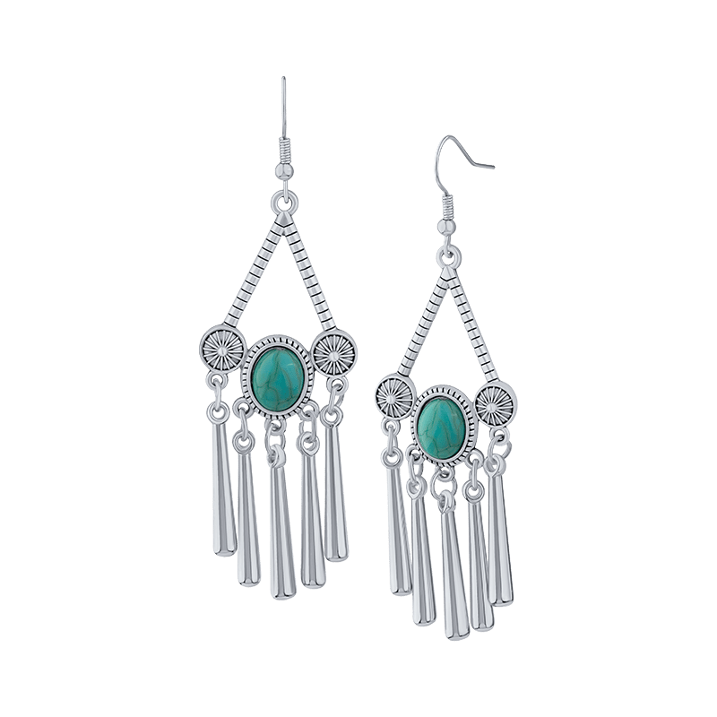 Southwestern Tassel Statement Earring