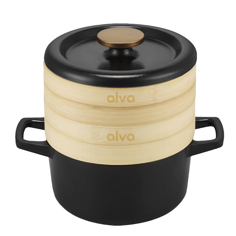 Nori Cast Iron Cocotte with Steamer