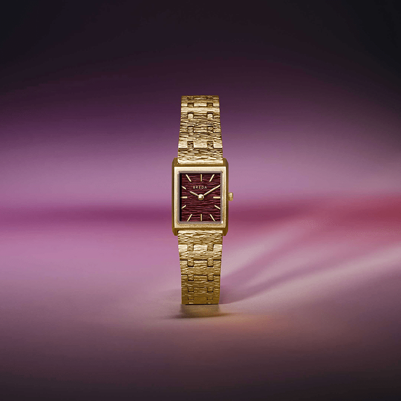 BREDA 'Virgil Revival' Gold and Metal Bracelet Watch