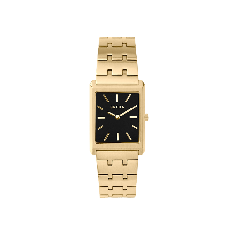 BREDA 'Virgil' Gold and Metal Bracelet Watch
