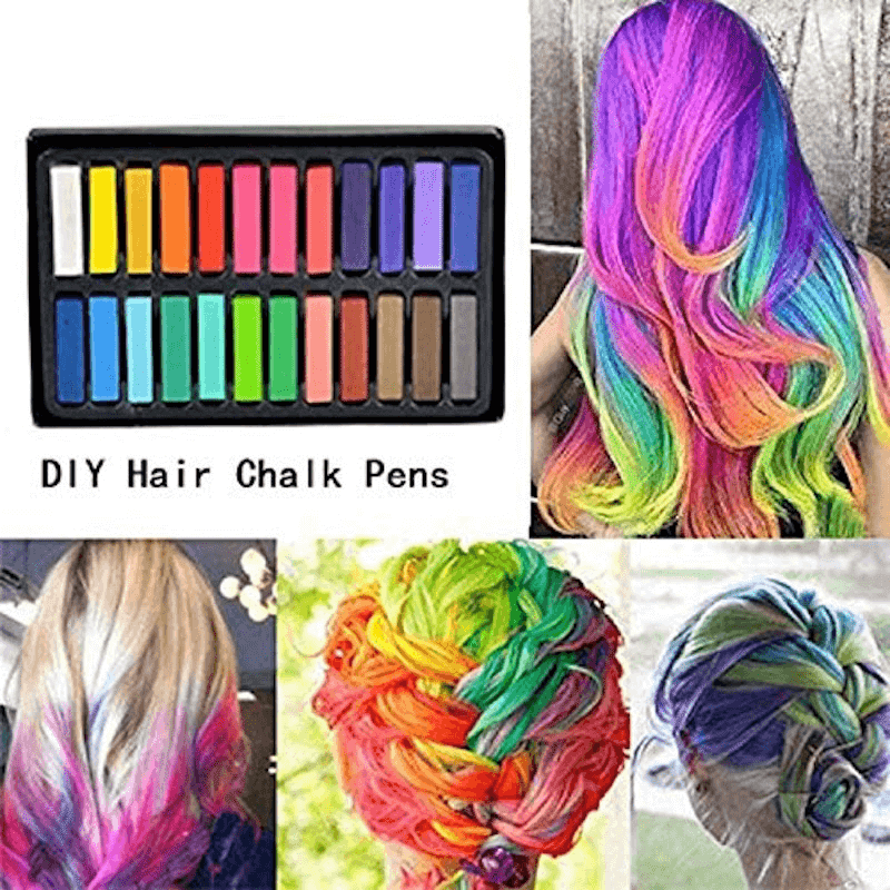 Temporary Hair Chalk Set (24 Pack)