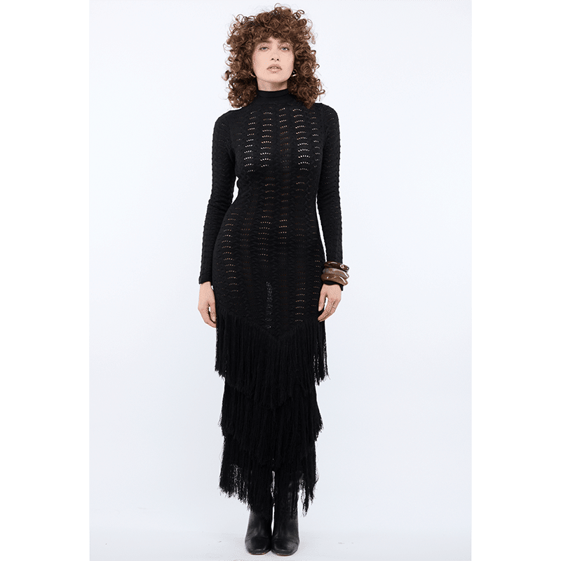 Rumi Red Long Sleeve Dress