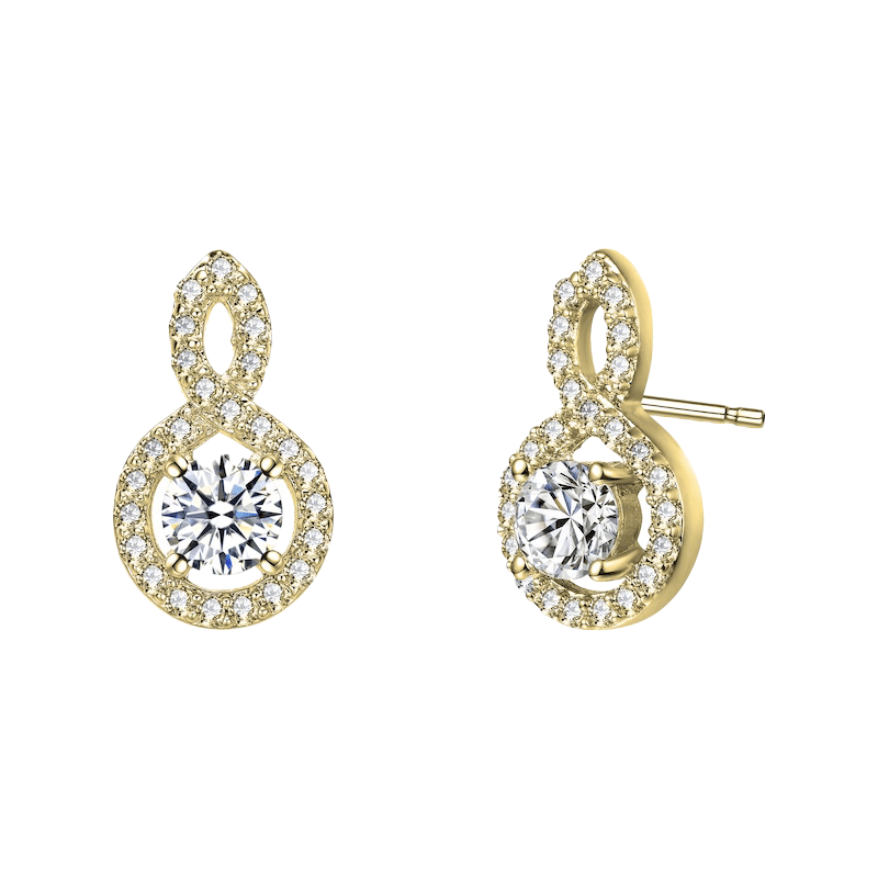 Gold Plated Modern Earrings