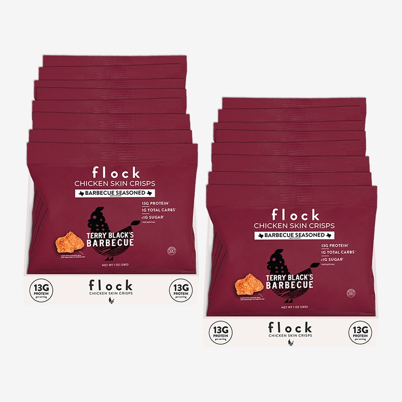 Flock Chicken Skin Crisps 1oz (8 Pack)- Terry Blacks BBQ  