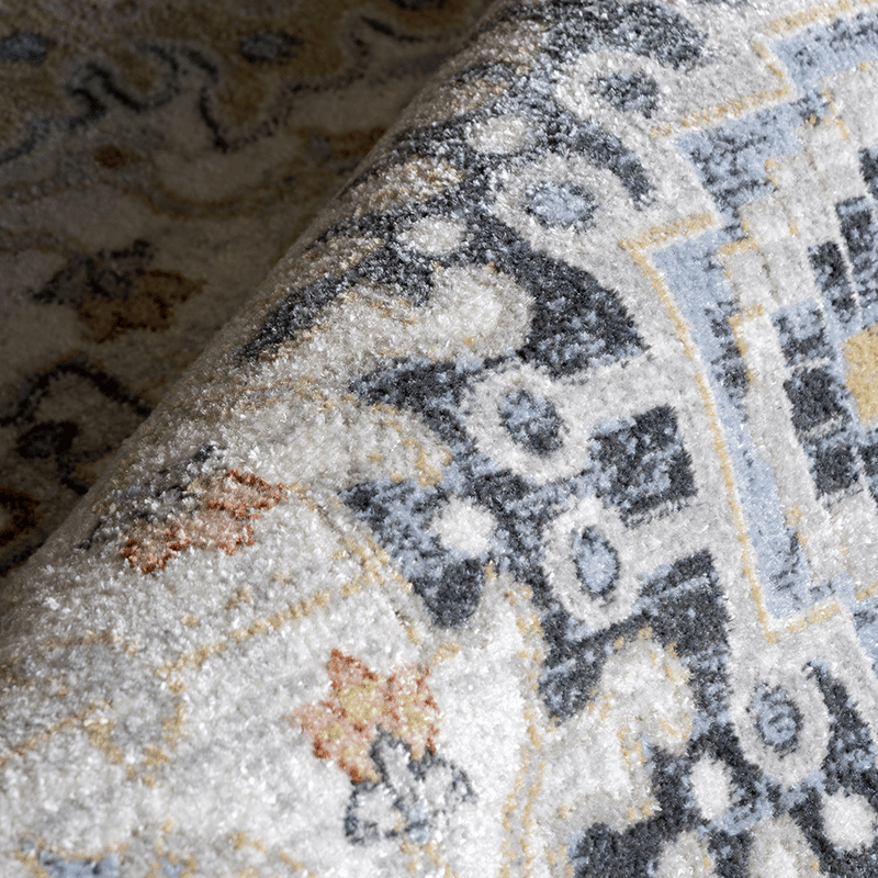 Bonia Traditional Medallion Machine Washable Area Rug