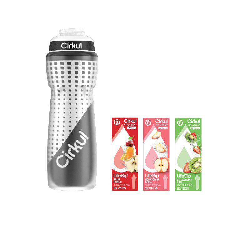 32oz Insulated Squeeze Bottle with 3 Cartridges