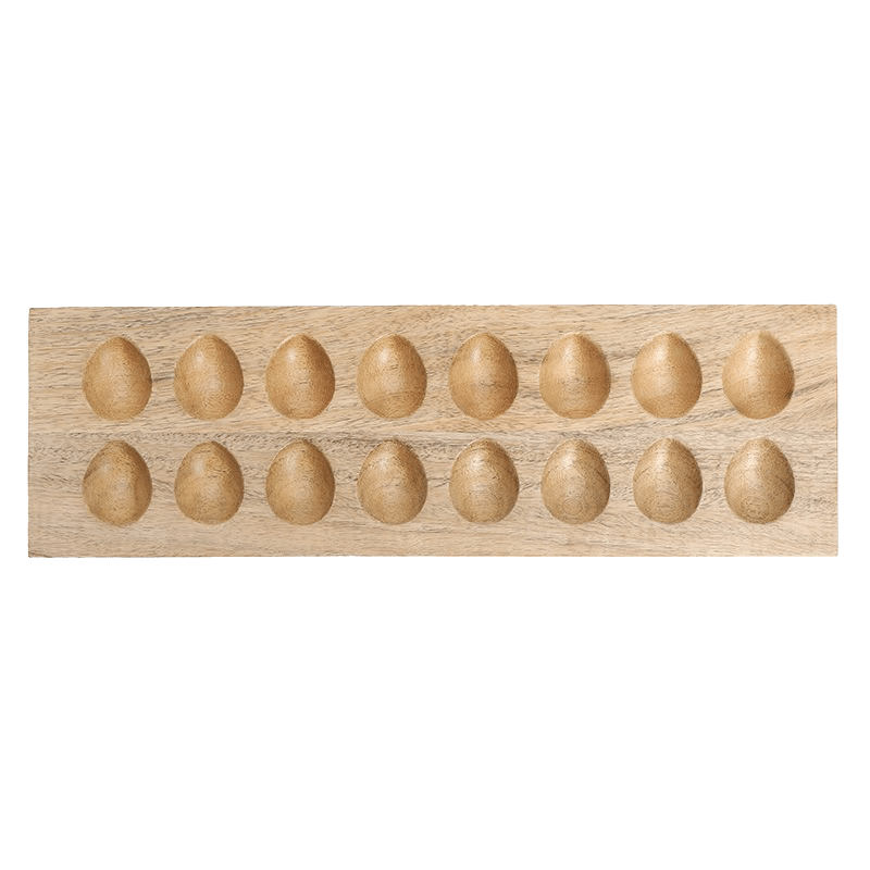 Rectangle Wood Egg Tray