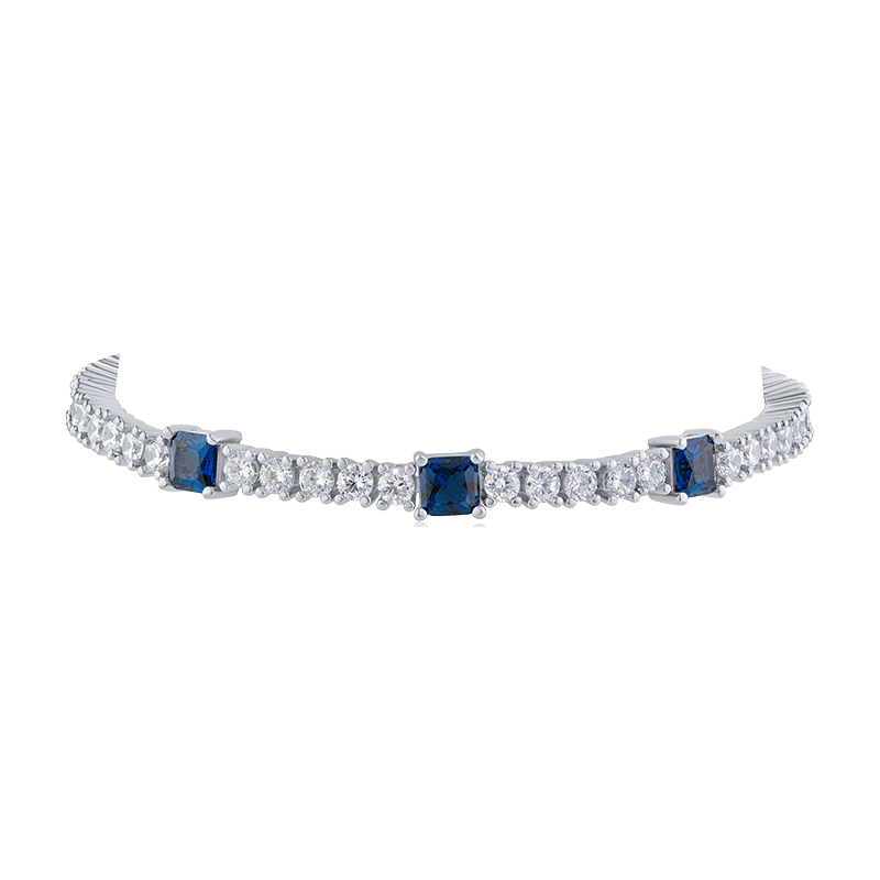 7Cttw Triple Emerald Round Tennis Bracelet
