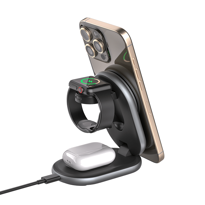 Folding 3-in-1 Wireless Charger