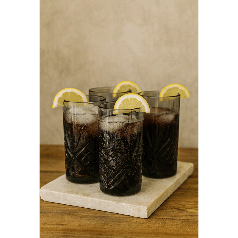 Dublin Midnight Highball Glasses (Set of 4)