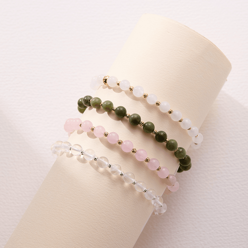 Clear Quartz Healing Stone Stretch Bracelet