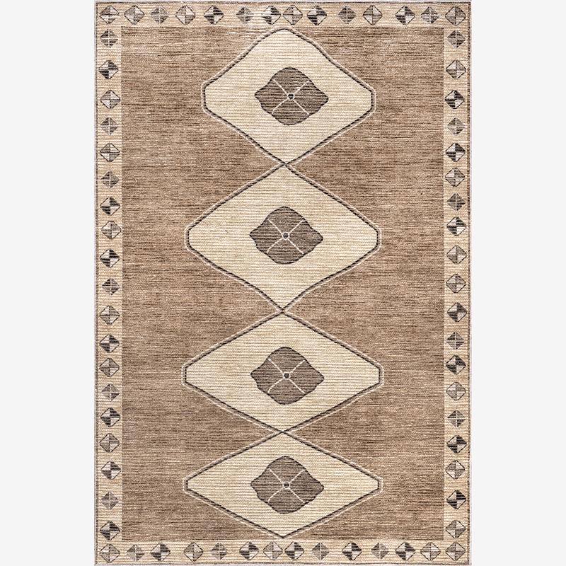 Fennel Diamond Machine Washable Area Rug