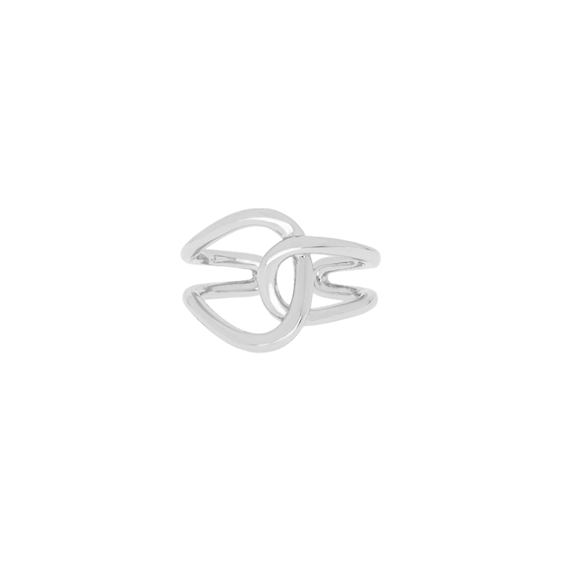 Adjustable Twist Ring (Silver)