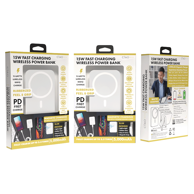 5000mAh Magnetic Powerbank with Kickstand