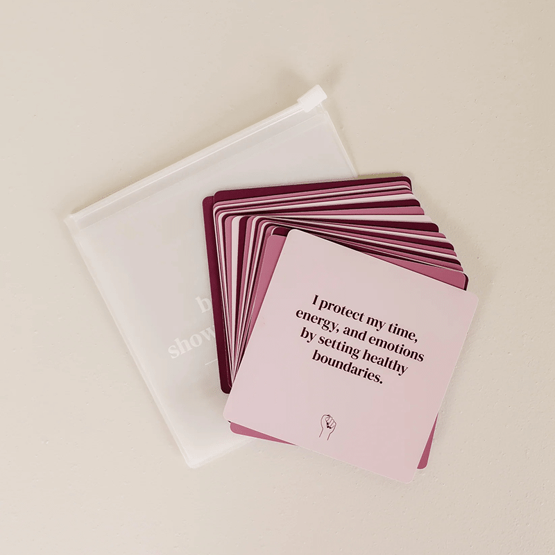 Shower Affirmation Cards - Boundaries