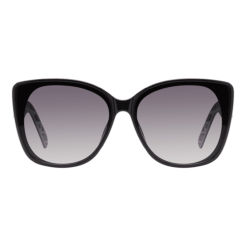 Women’s-Steve Madden Shelbea Sunglasses (Black Opaque/Shiny Gold)NWT LANDY Gold Frame Oval Charcoal Lens Sunglasses – Steve Madden main image 4