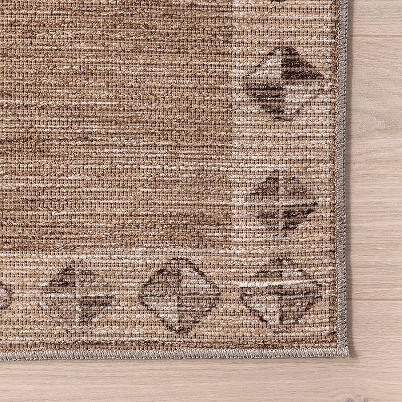 Fennel Diamond Machine Washable Area Rug