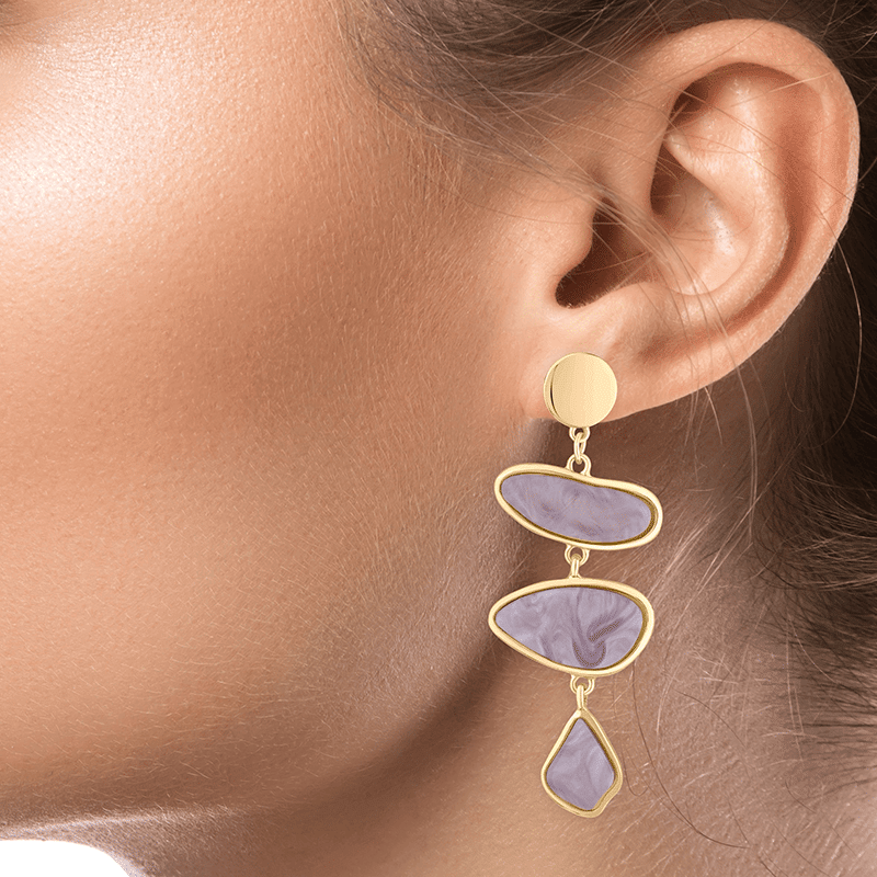 Organic Shapes Drop Earrings
