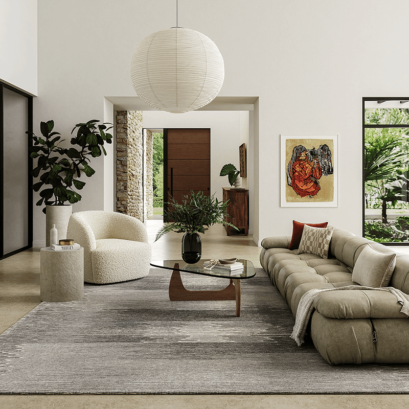 Memento Abstract Reversible Wool Area Rug