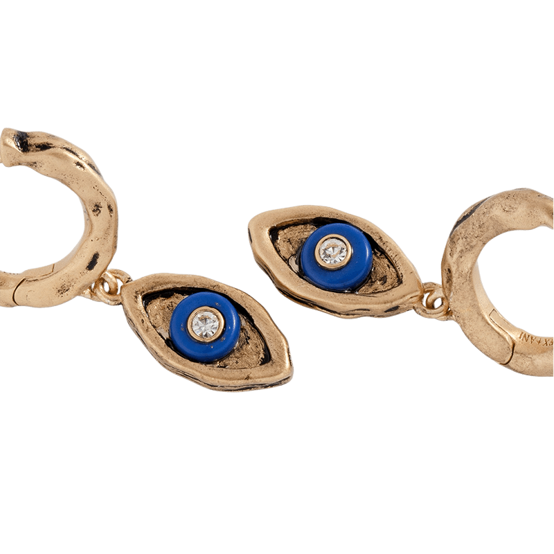 Untamed Evil Eye Huggie Hoop Earrings