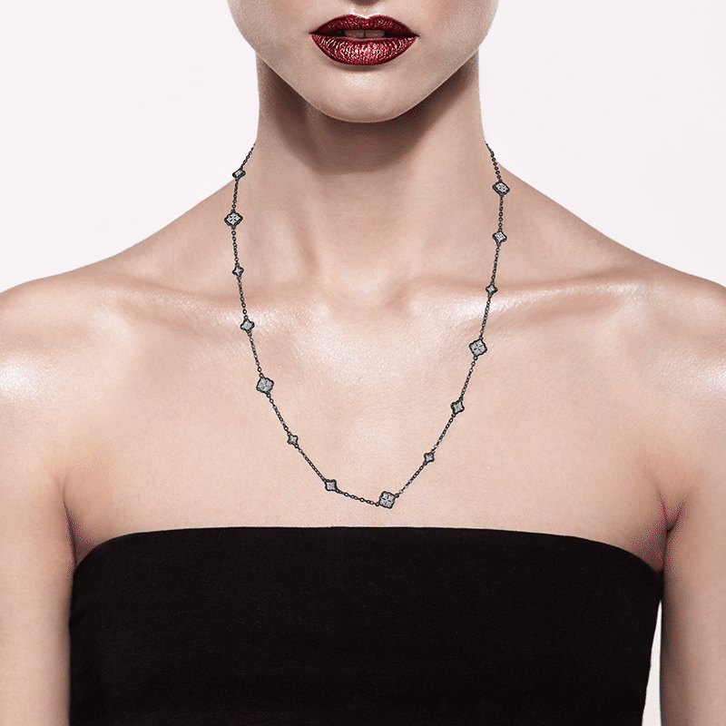 24" Mini Oval Filagree Necklace 