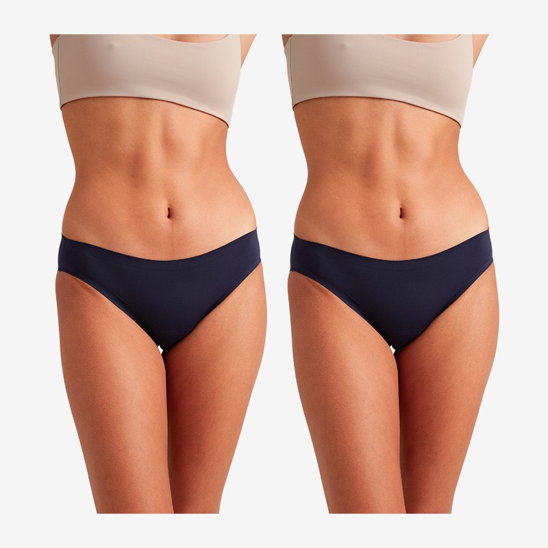 saalt Seamless Super Bikini in Midnight Sky - L  