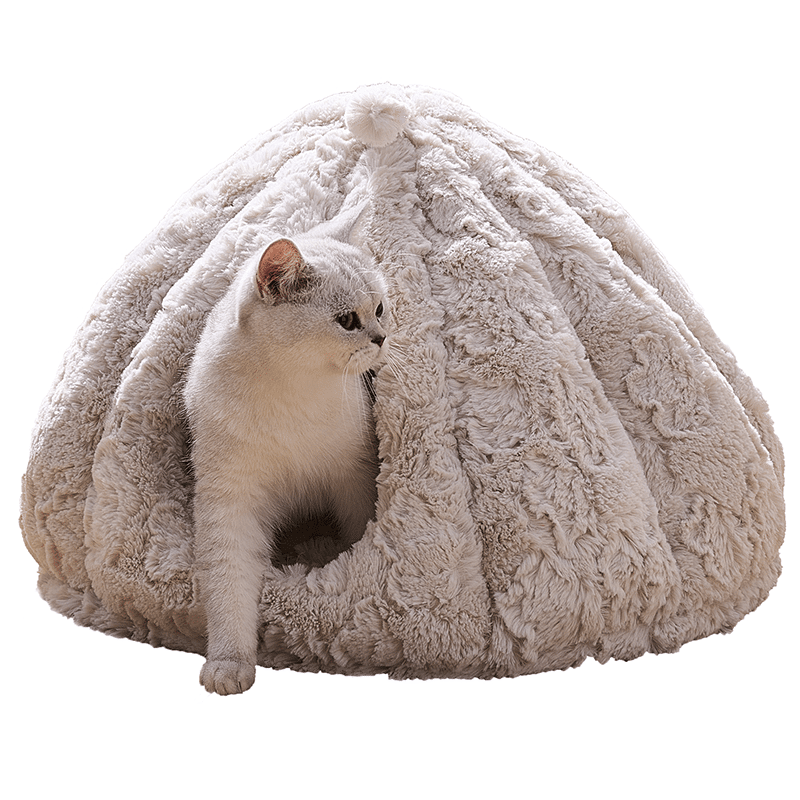 Rose Hut Calming Cat Bed